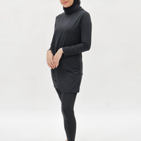 Swimwear GLOWco Exclusive Ocean Drape Swimwear in Black