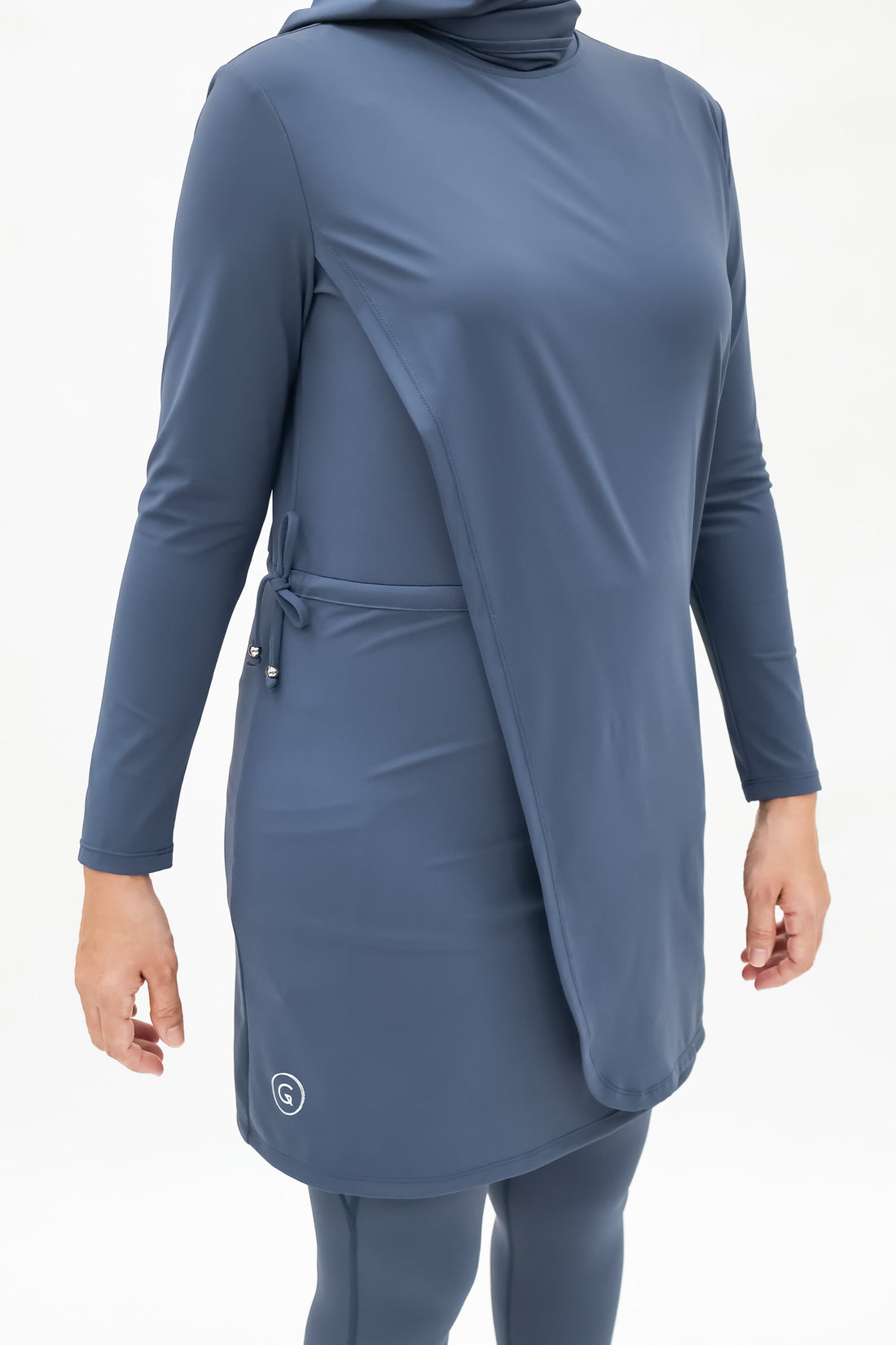 Swimwear GLOWco Exclusive Ocean Drape Swimwear in Marine
