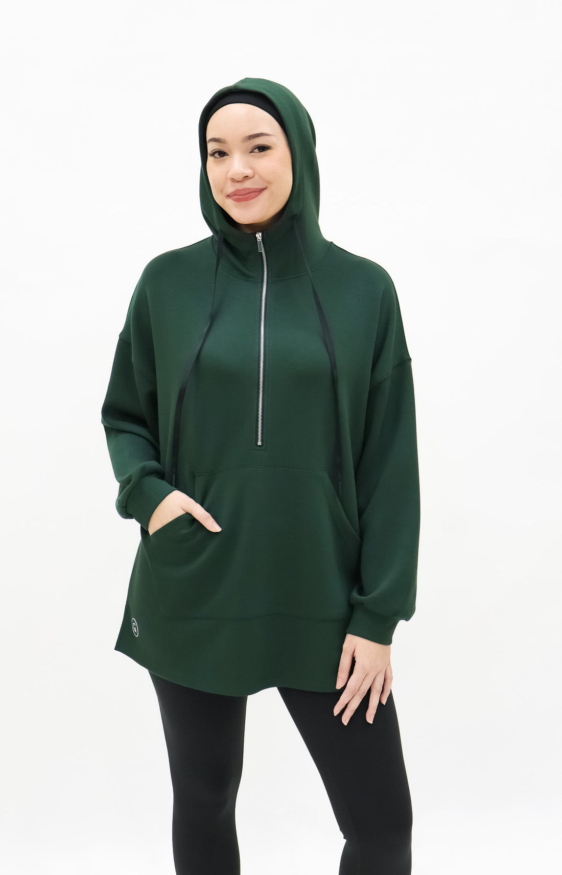 Tops GLOWco Exclusive Oversized Hoodie in Emerald