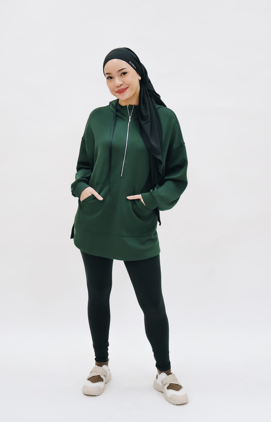 Tops GLOWco Exclusive Oversized Hoodie in Emerald