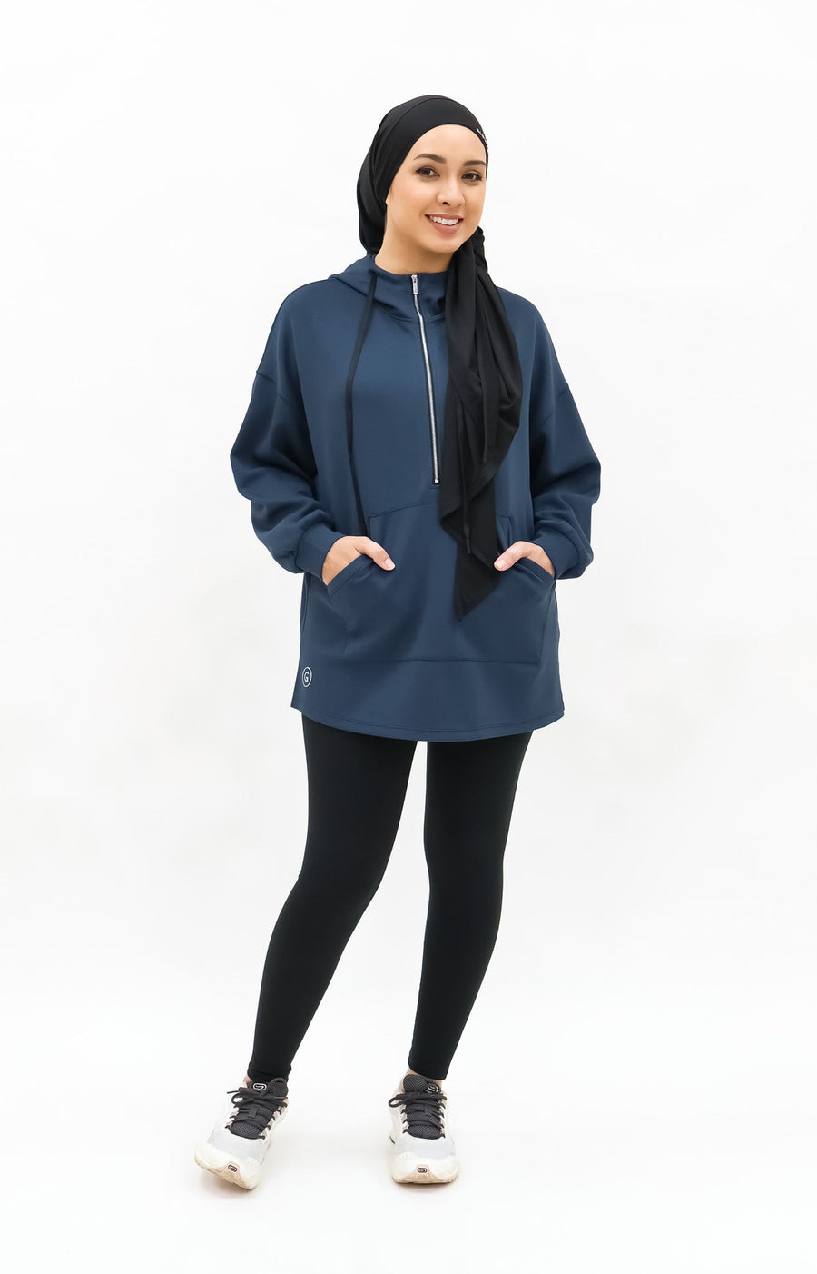 Tops GLOWco Exclusive Oversized Hoodie in French Navy