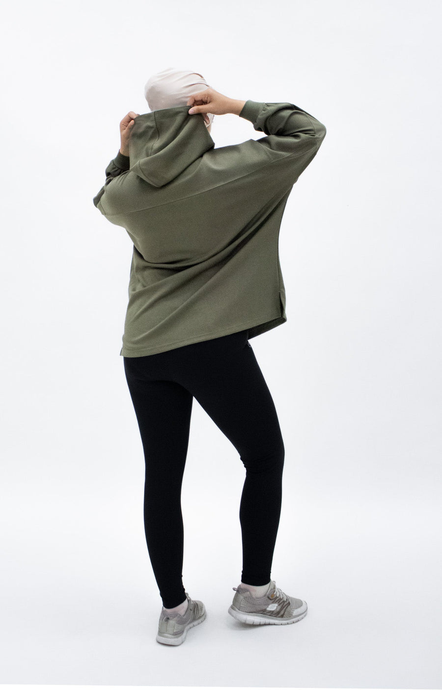 Tops GLOWco Exclusive Oversized Hoodie in Olive