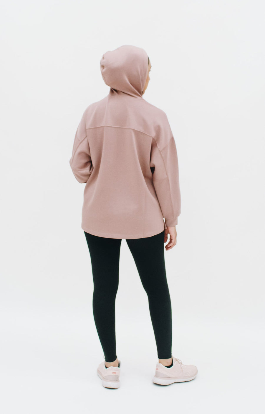 Tops GLOWco Exclusive Oversized Hoodie in Rosy Brown