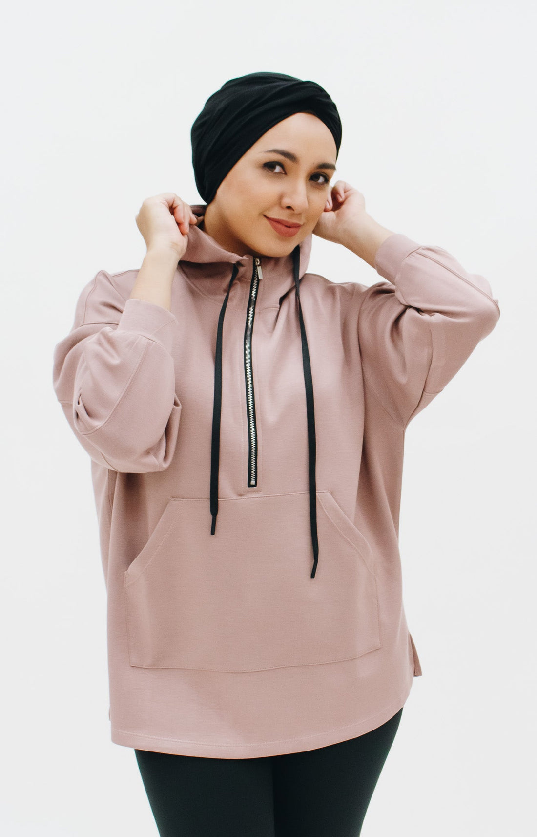 Tops GLOWco Exclusive Oversized Hoodie in Rosy Brown