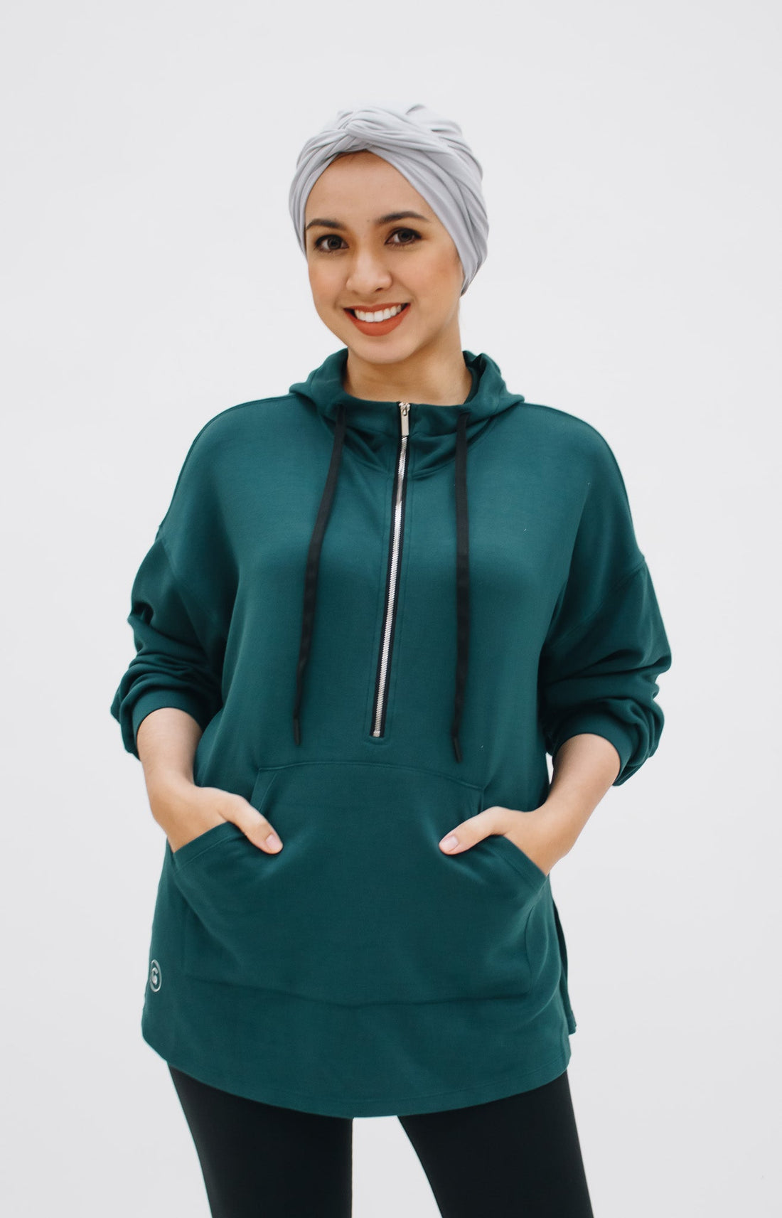 Tops GLOWco Exclusive Oversized Hoodie in Teal