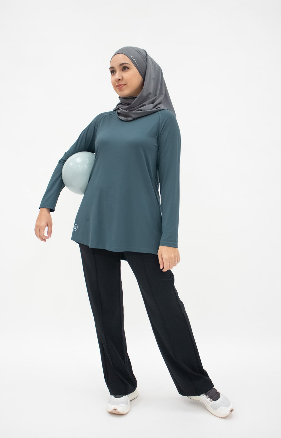 Tops GLOWco Exclusive Pleated Top in Space Blue