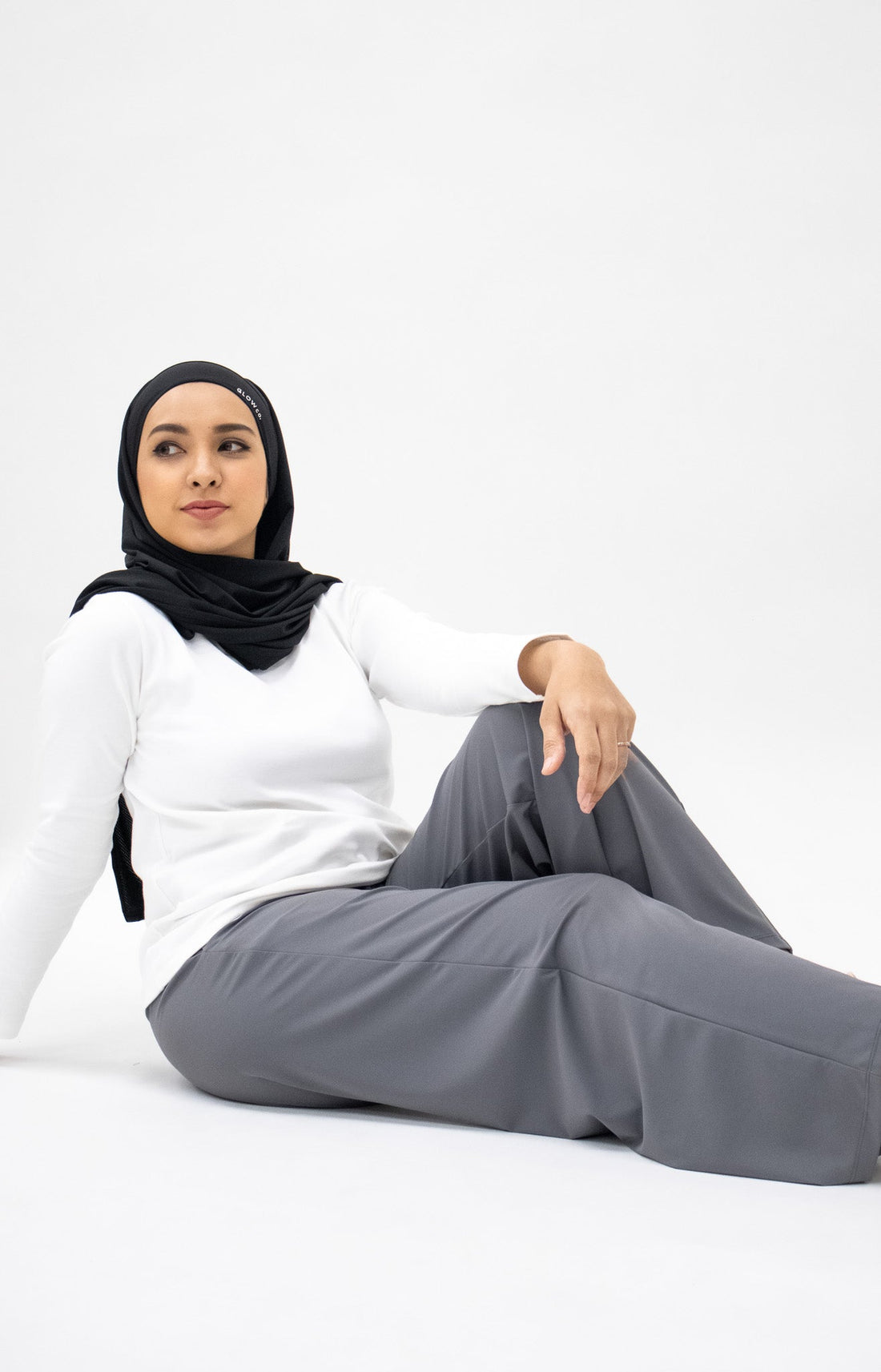 Bottoms GLOWco Exclusive Relaxed Fit Wide Leg Pants in Stormy