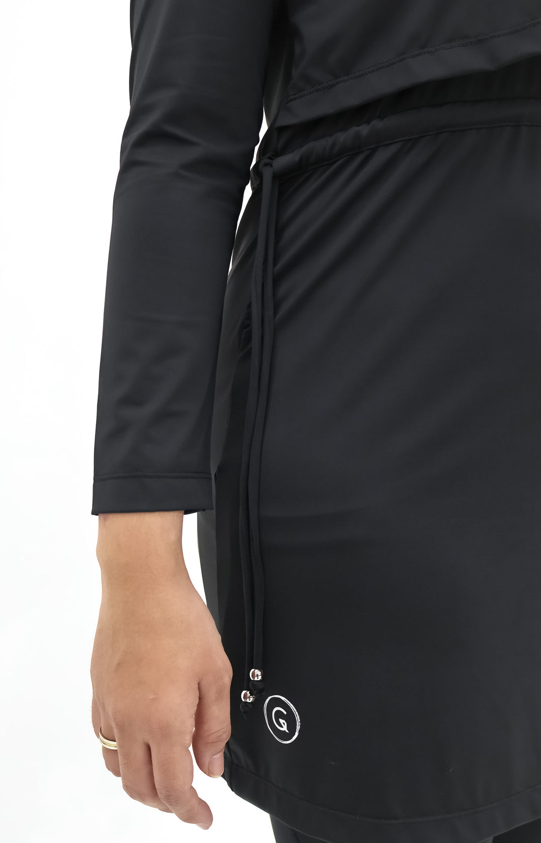 Swimwear GLOWco Exclusive Seaside Layered Swimwear in Black