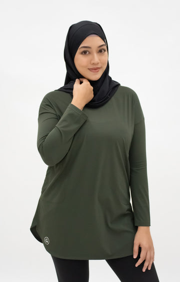 Tops GLOWco Exclusive Seriously Smooth Top in Deep Olive