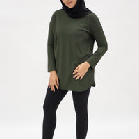 Tops GLOWco Exclusive Seriously Smooth Top in Deep Olive