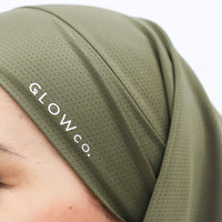 Sports Hijabs GLOWco Exclusive Tie Back MAXI Shawl in Burnt Olive