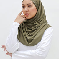Sports Hijabs GLOWco Exclusive Tie Back MAXI Shawl in Burnt Olive