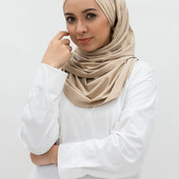 Sports Hijabs GLOWco Exclusive Tie Back MAXI Shawl in Cuban Sand