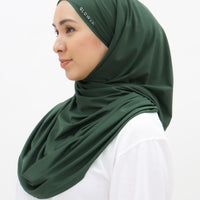 Sports Hijabs GLOWco Exclusive Tie Back MAXI Shawl in Deep Forest