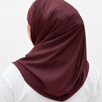 Sports Hijabs GLOWco Exclusive Tie Back MAXI Shawl in Deep Red