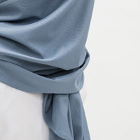 Sports Hijabs GLOWco Exclusive Tie Back MAXI Shawl in Misty Blue