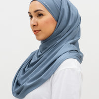 Sports Hijabs GLOWco Exclusive Tie Back MAXI Shawl in Misty Blue