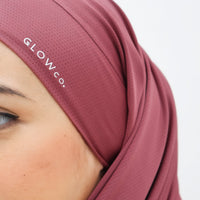 Sports Hijabs GLOWco Exclusive Tie Back MAXI Shawl in Wild Berry