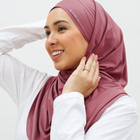 Sports Hijabs GLOWco Exclusive Tie Back MAXI Shawl in Wild Berry