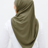 Sports Hijabs GLOWco Exclusive Tie Back Regular Shawl in Burnt Olive