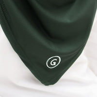 Sports Hijabs GLOWco Exclusive Tie Back Regular Shawl in Deep Forest