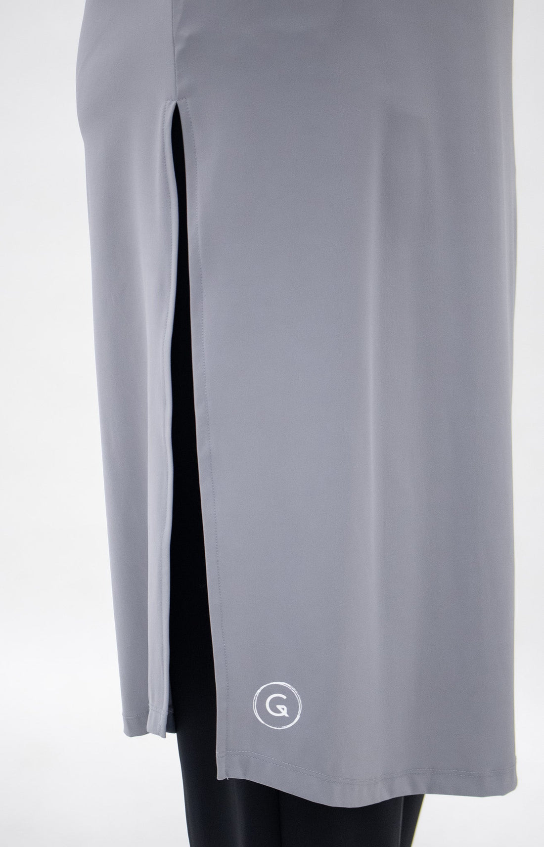 Tops GLOWco Exclusive Ultra Light Active Long Tunic in Dusty Blue