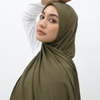 Sports Hijabs GLOWco Exclusive Wrap Shawl in Burnt Olive