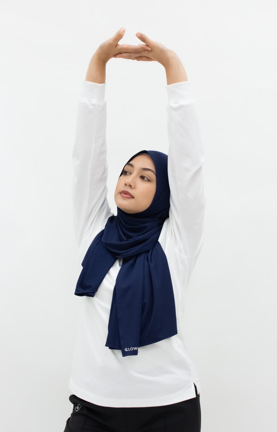 Sports Hijabs GLOWco Exclusive Wrap Shawl in Midnight Blue