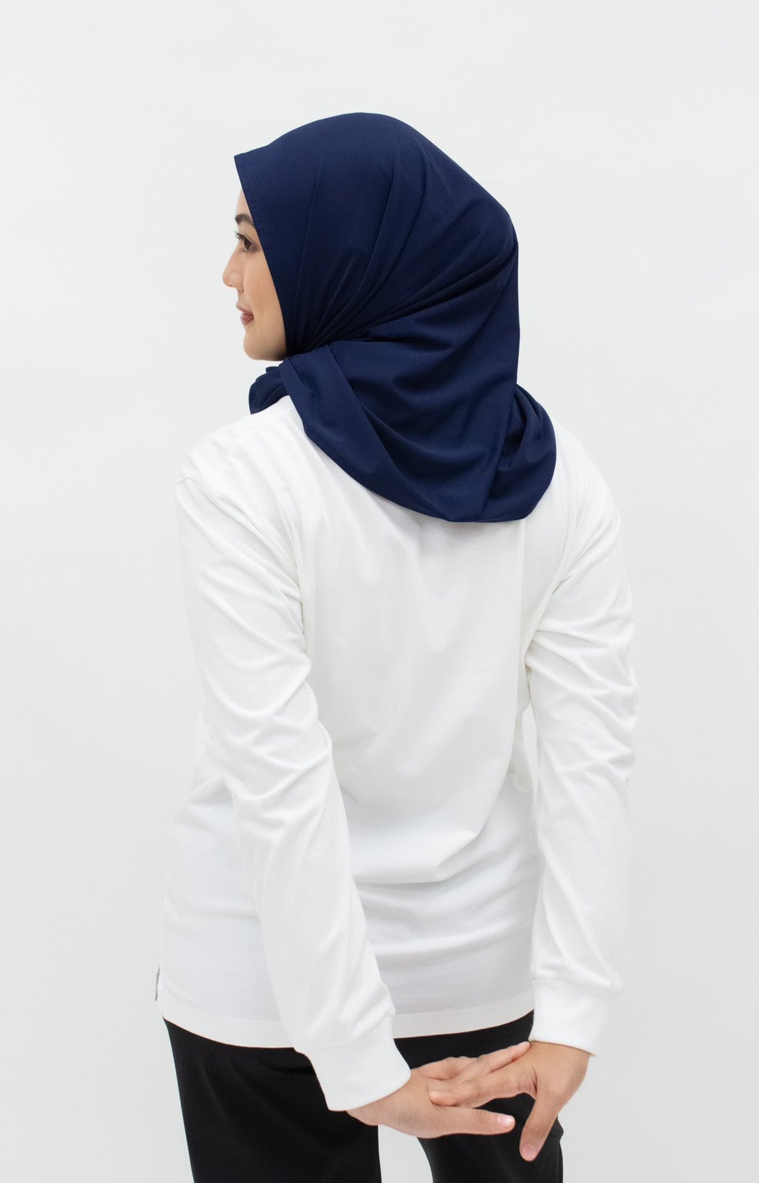 Sports Hijabs GLOWco Exclusive Wrap Shawl in Midnight Blue