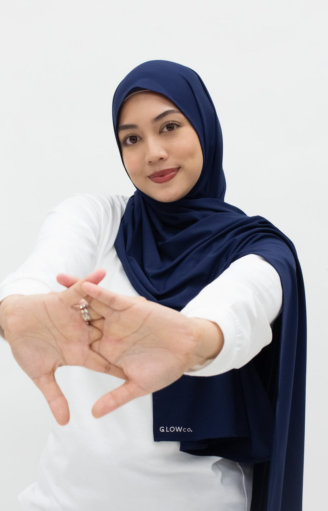 Sports Hijabs GLOWco Exclusive Wrap Shawl in Midnight Blue