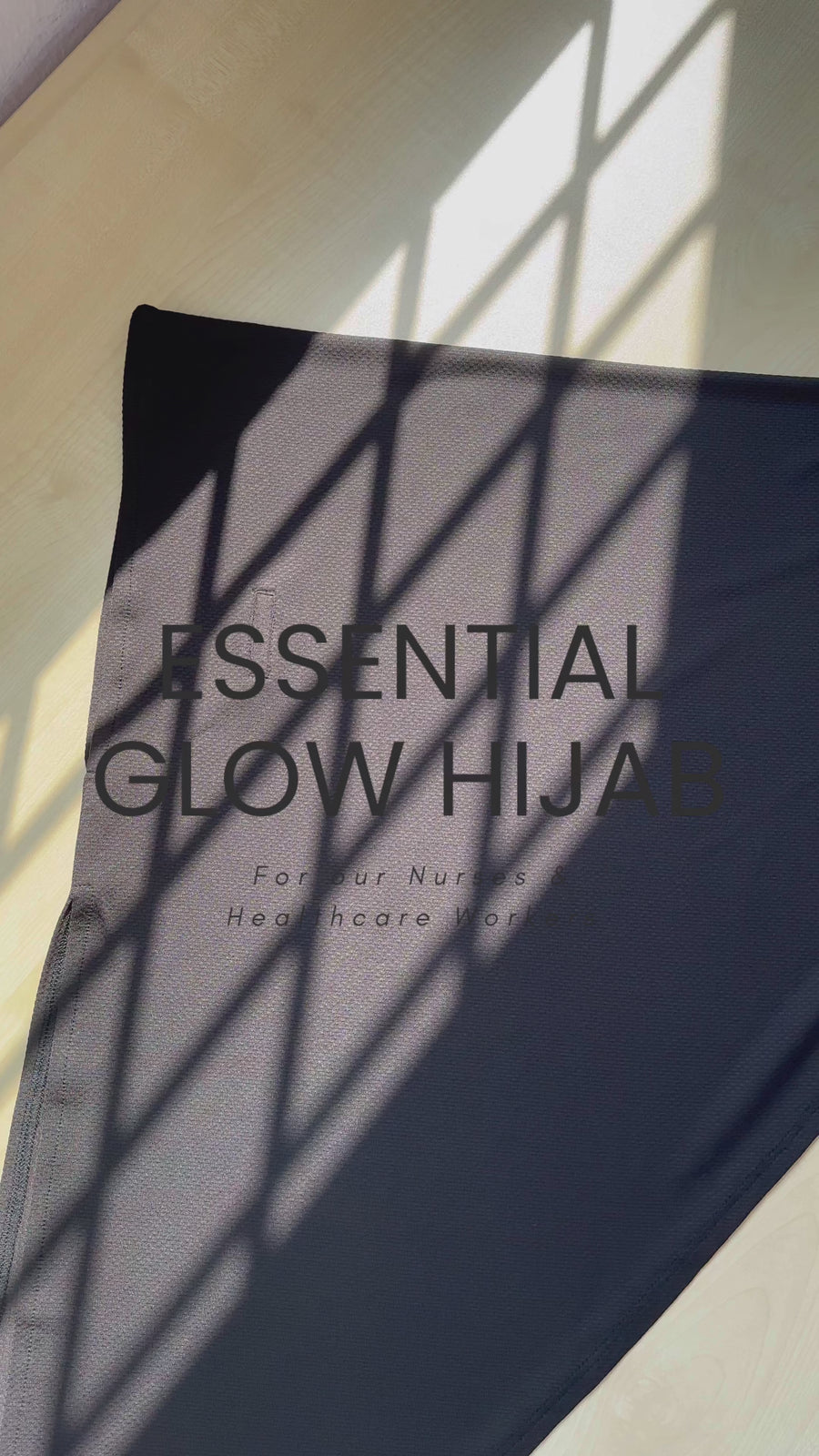 Essential Glow Hijab in Black