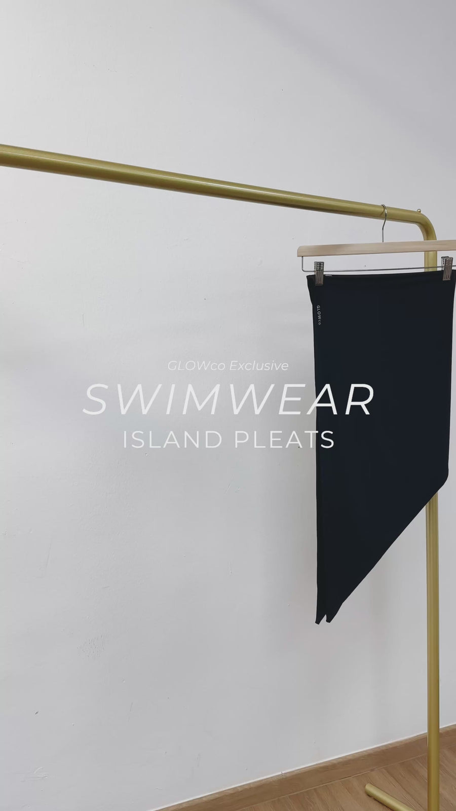 Island Pleats Swimwear in Black