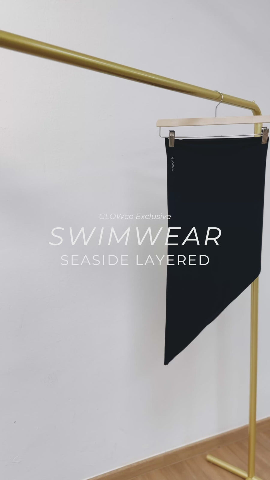 Seaside Layered Swimwear in Black