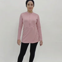 Criss Cross Top in Blush Pink