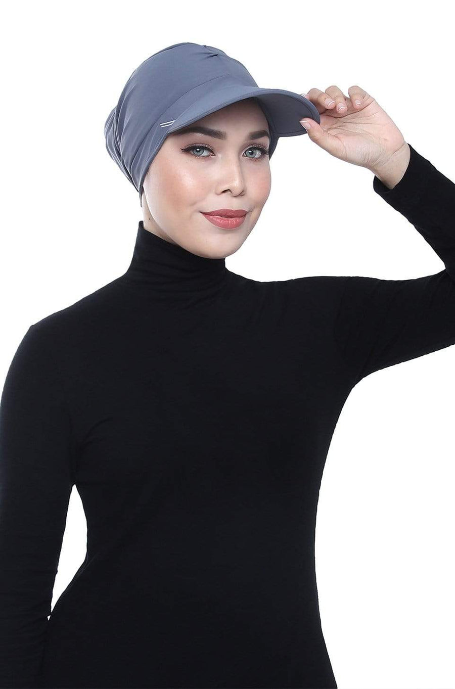 Aqua Sol Turban Cap in Grey