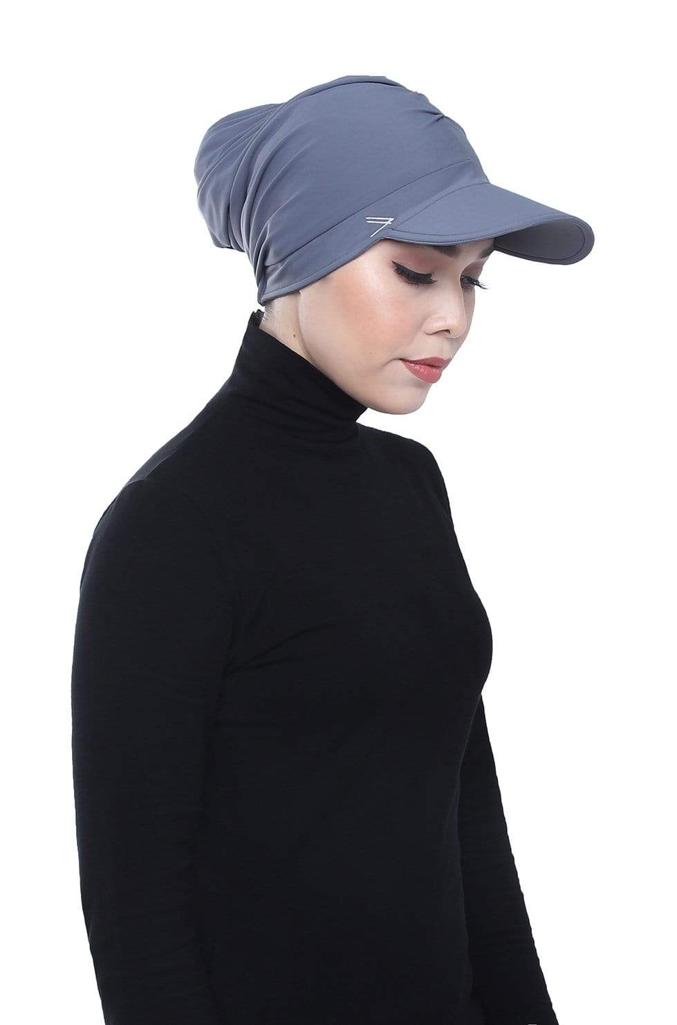 Aqua Sol Turban Cap in Grey