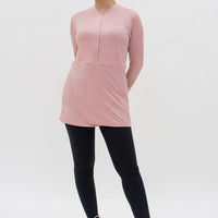 Sports Tops GLOWco Exclusive Criss Cross Top in Blush Pink