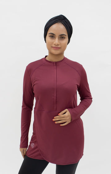 Sports Tops GLOWco Exclusive Criss Cross Top in Plum