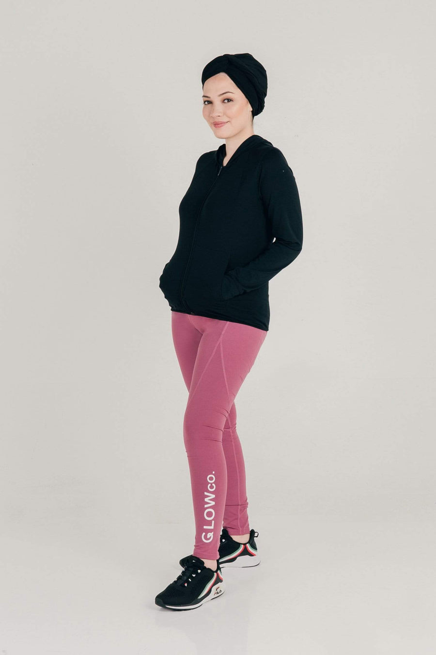 Bottoms GLOWco Exclusive GlowBasic Tights in Pink