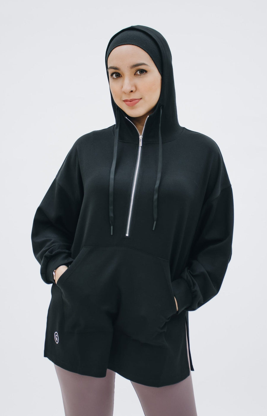 Outerwear GLOWco Exclusive Oversized Hoodie in Black