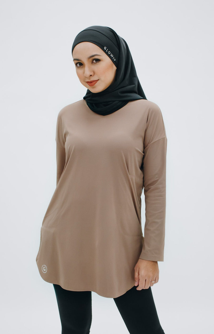 Tops GLOWco Exclusive Seriously Smooth Top in Mocha
