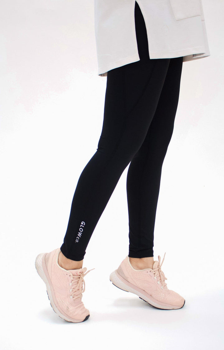 Bottoms GLOWco Exclusive Ultra Fly Pocket Tights in Black