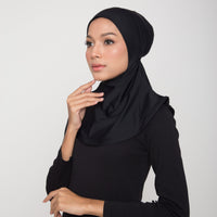 Swim Matsalleh Design Swim Hijab in Black