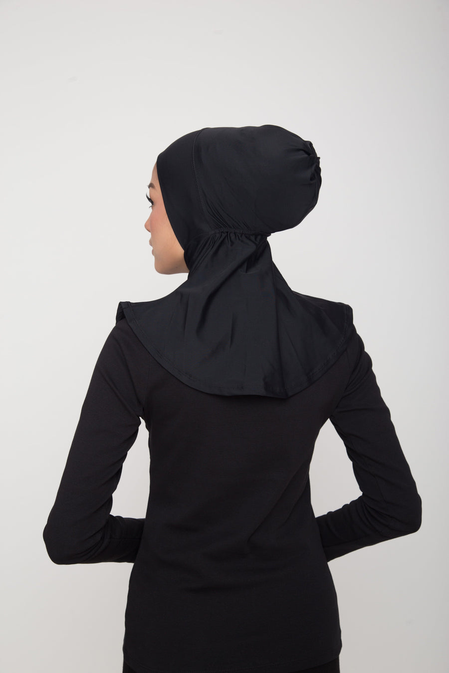 Swim Matsalleh Design Swim Hijab in Black
