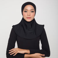 Swim Matsalleh Design Swim Hijab in Black