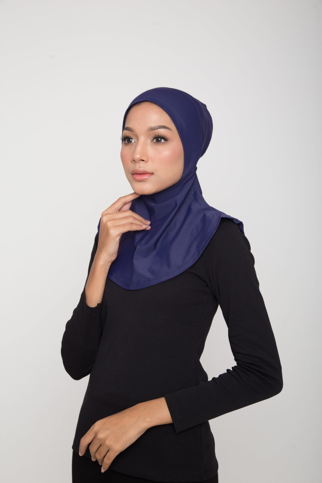 Swim Matsalleh Design Swim Hijab in Navy Blue