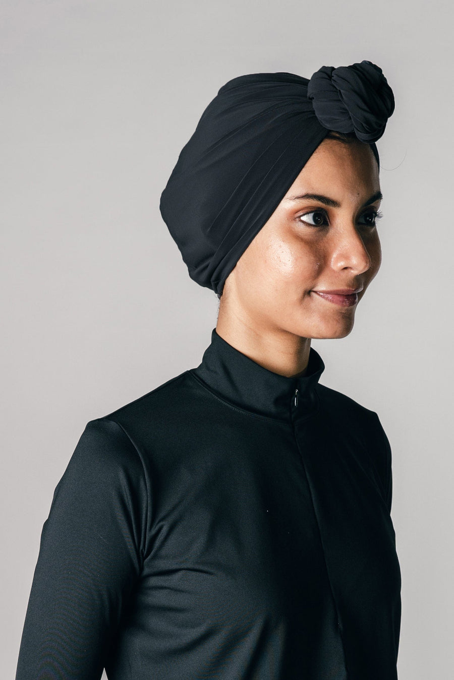 Sports Hijabs The Turkish Cloth Instant Twist Turban in Dark Grey