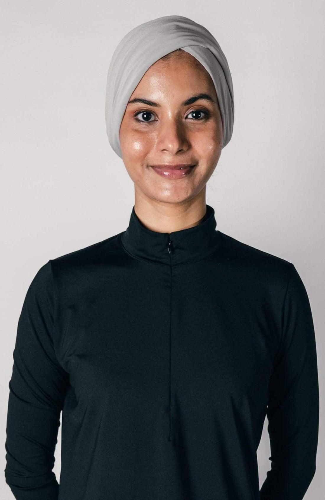 Sports Hijabs The Turkish Cloth Instant Twist Turban in Light Grey