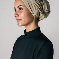 Sports Hijabs The Turkish Cloth Instant Twist Turban in Sand Beige